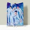 Kpop P-PLAVE Coperta Leggera in Flanella 240g Morbida Delicata sulla Pelle per Rinfrescare l'Estate