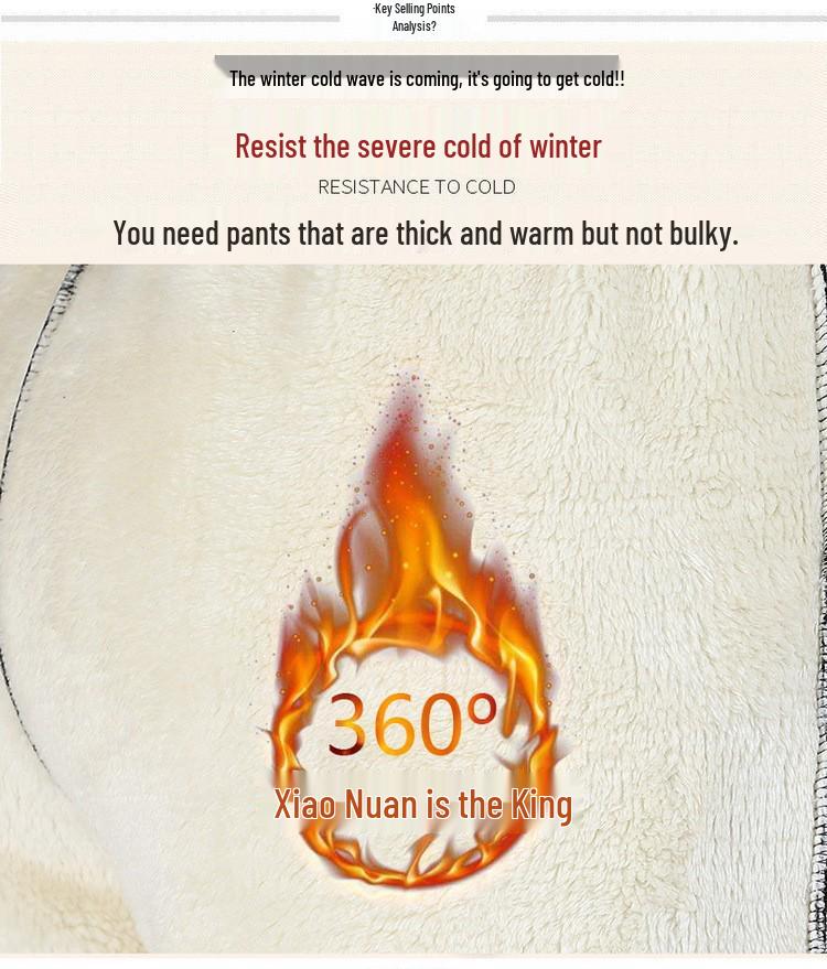 Pantalon Velours Doublé Taille Haute Élastique pour Femmes - Épais, Coupe Ample, Parfait pour les Femmes d'Âge Moyen et les Personnes Âgées