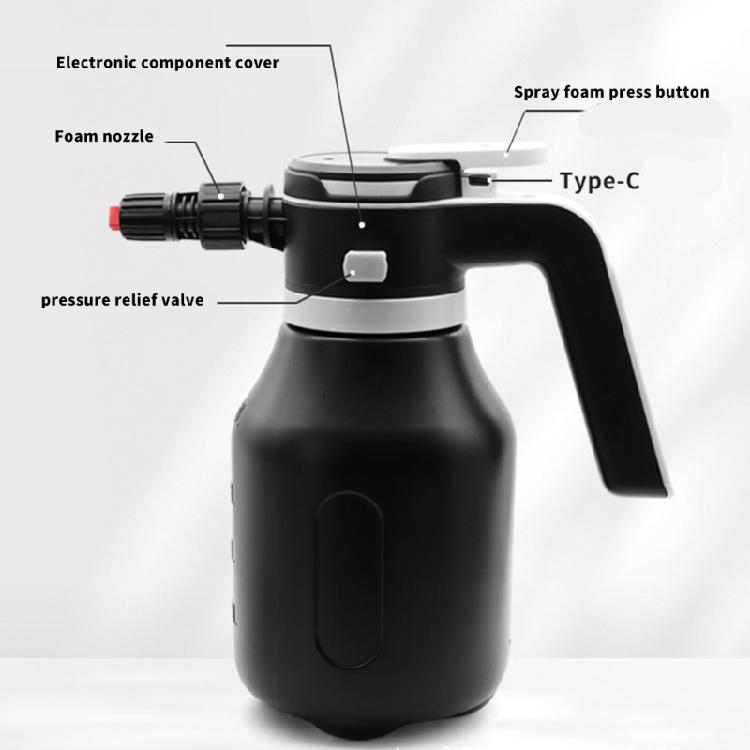 High Performances Ergonomic 2L Foam Sprayer Applicator With Strong Electric Jet For Auto And Home Cleaning Detailing Needs