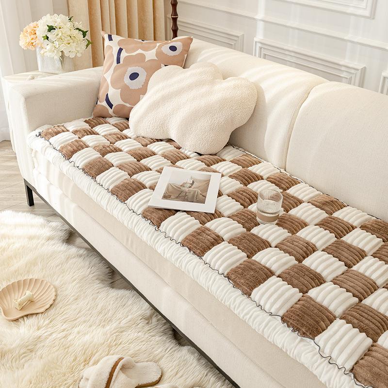 Sofa Cushion Fleece-lined Thickened Bun Steaming Plate Window Cushion Cushion Home Tatami Cushion Non-Slip Plush
