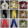 Men Women Streetwear Oversized Tie-Dye Camo Hoodie Long Sleeve Tee Jogger Pants Set Cotton Casual Outfit