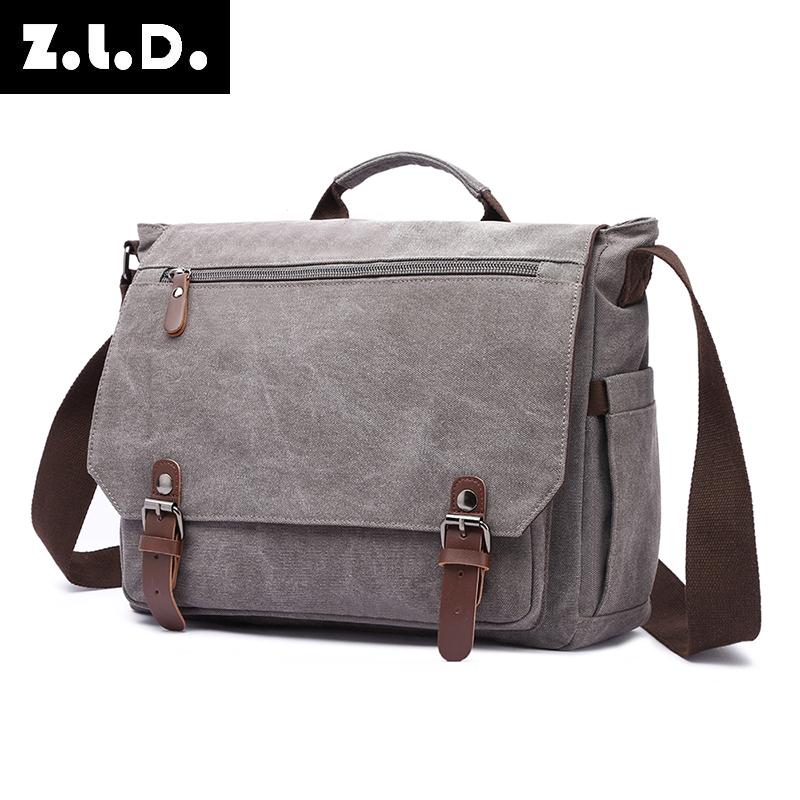 Sports Messenger Bag Vintage Canvas Computer