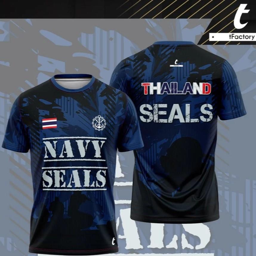 Royal Thai Army Navy Air Force Ranger Seal Militär Soldat T-Shirt Thailand Unterhemd Rundhals Aufdruck Kurzarm Schnelltrocknend Herren Damen Unisex