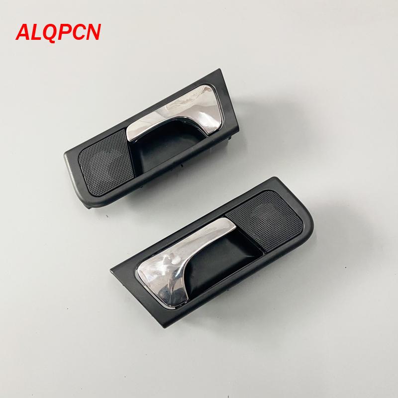 Front Door Inner Handle Rear Ide Handle Chrome with Black for Chevy Optra Suzuki Forenza 2003-2008 Buick Excelle 2007-2013