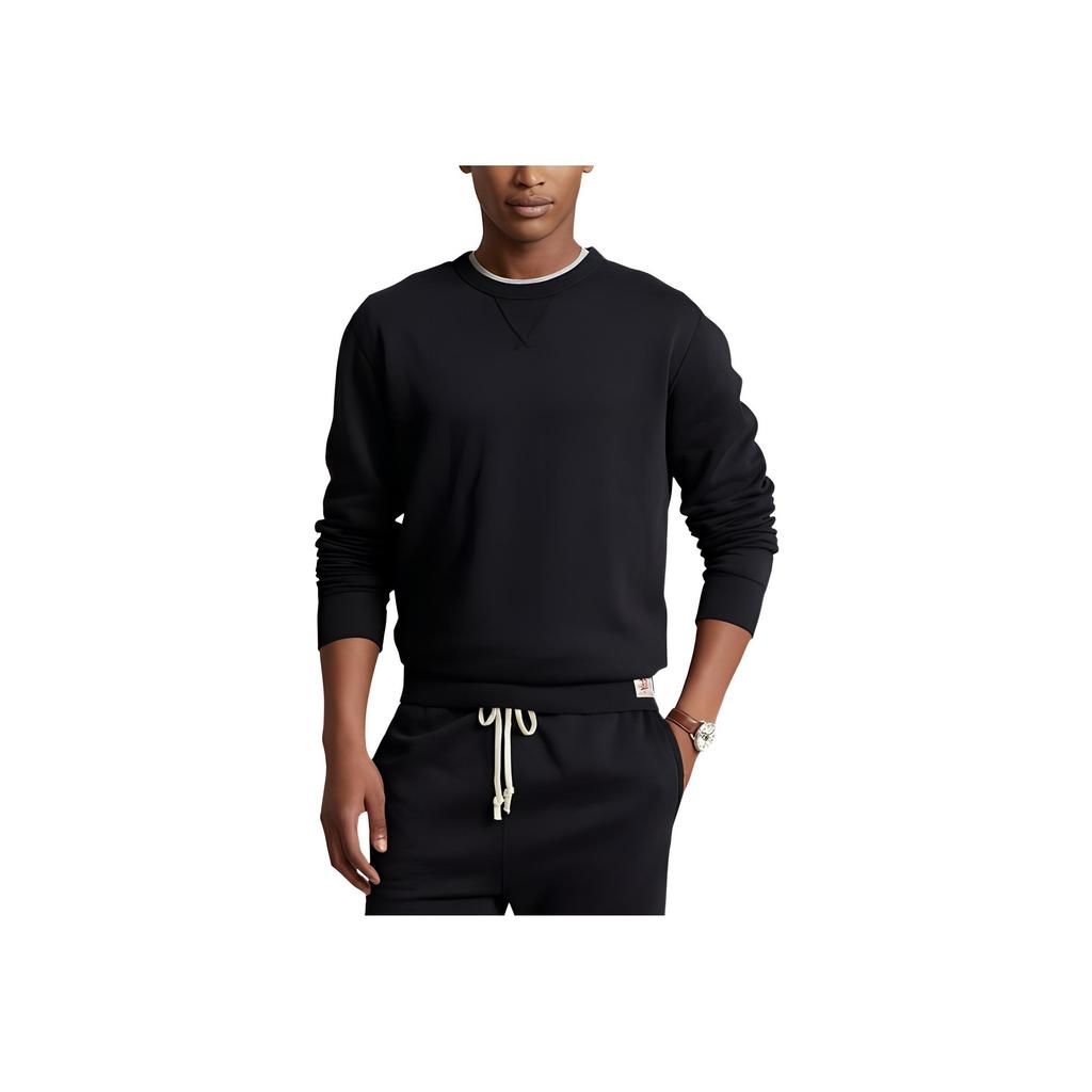 Polo Ralph Lauren FW22 Einfarbiger V-Ausschnitt Jacquard-Strickpullover Herrenpullover Schwarz MNPOKNI16822312-001