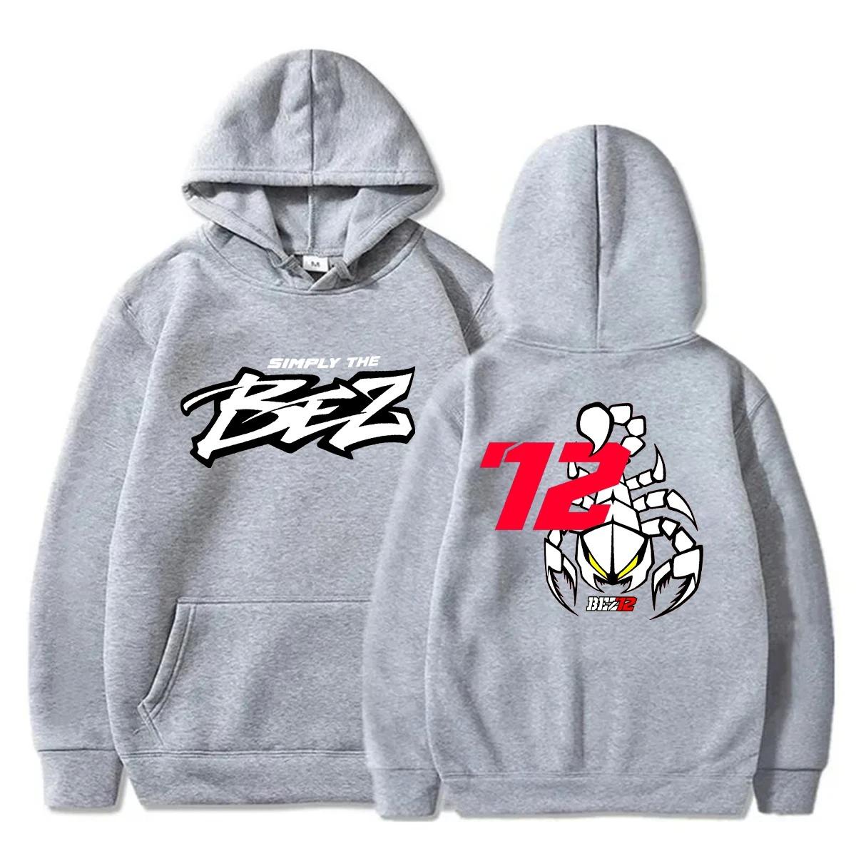 

2025 Motorcycle Race 72 Driver Fan Printed Hoodie Men s And Women s Autumn Casual Coat Tops Pullover Hoodie Marco Bezzecchi M