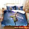 Genshin Impact Bedding Set Purple Keqing Printed Bed Set With Pillowcase Duvet Cover Soft Single Double Queen Super King Size