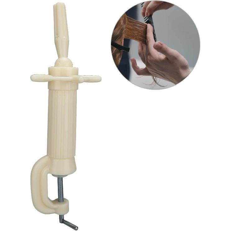 Dioche Wig Head Stand, Manikin Head Stand Holder Clamp Height Adjustable Mannequin Head Clamp Holder for Hairdressing Head Beauty Model Training Head