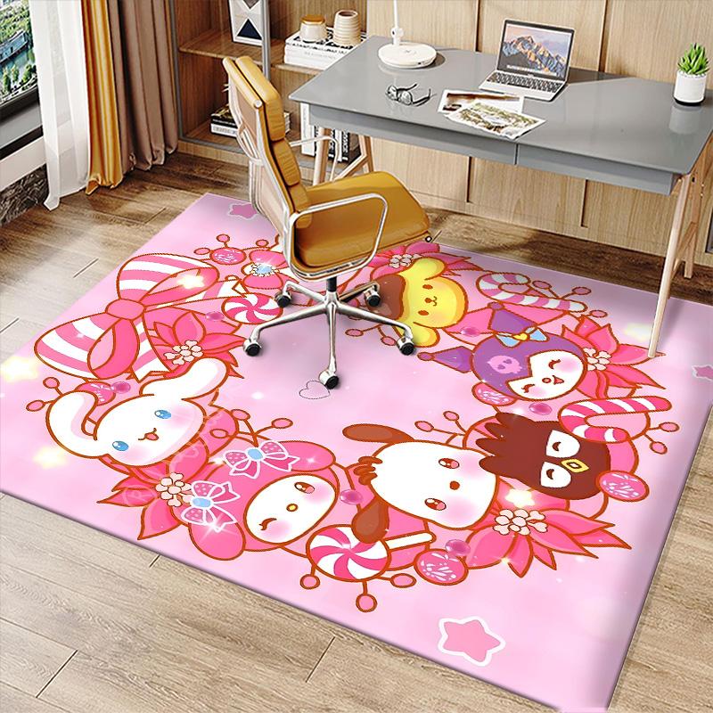 Sanrio2 Printed Absorbent Washable Carpet, Non-Slip Bathroom Mats, Kitchen Rugs, Yoga Mat,Living Room Entrance, Camping Picnic Rugs