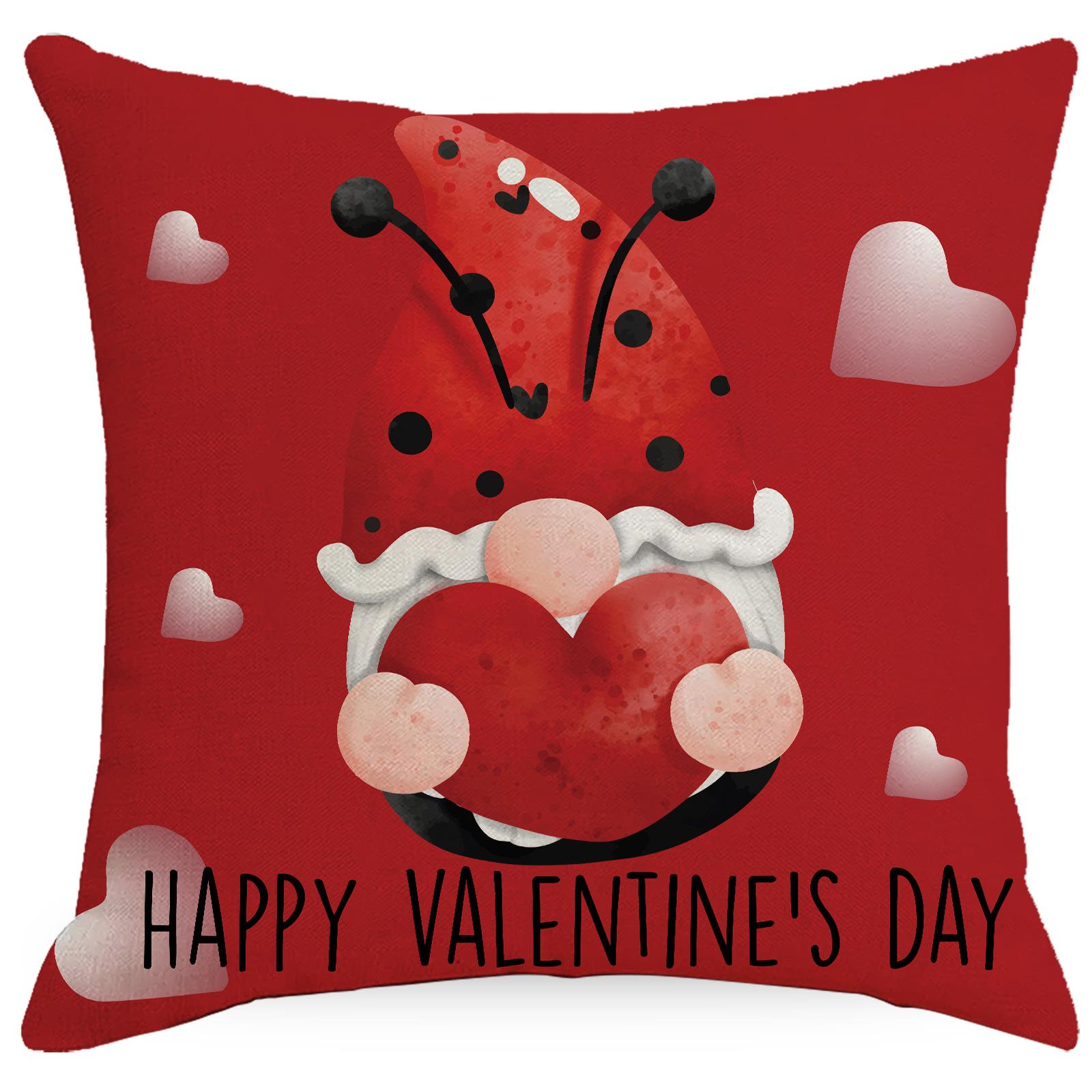 

Новая наволочка с принтом ко Дню святого Валентина LOVE Скандинавский дом Диван Чехол на подушку 45 * 45Cm without pillow core