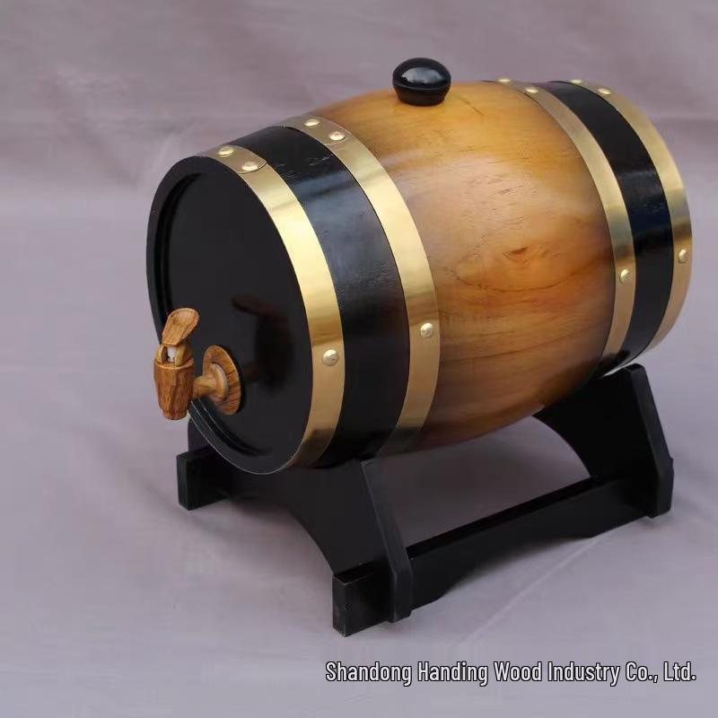 Wooden Wine Barrel - Red & White Wine Storage for Home, Small 1.5L-5L Capacity