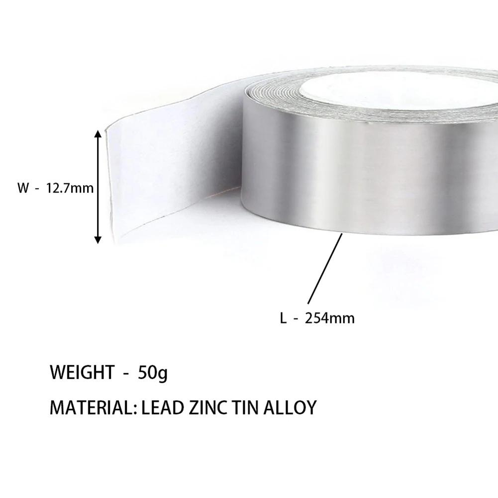 1Roll 30g/50g/100g High Density Lead Weights Golf Lead Tape Self-Adhesion for Wood Iron Putter Wedge Clubs Head Tennis Lead Tape