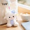 Decorative Hanging Plush Goodnight Sheep Keychain, Cute Sleepy Lamb Stuffed Toy with Nightcap, Sitting Soft Fluffy Bag Charm for Backpack And Nursery
