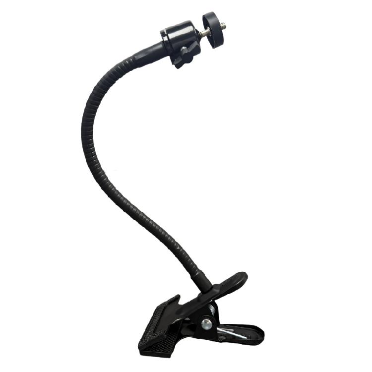 Versatiled Clamp Mount With Flexible Gooseneck Arm For Baby Monitors Sports Cameras And Smartphones 500g Capacity