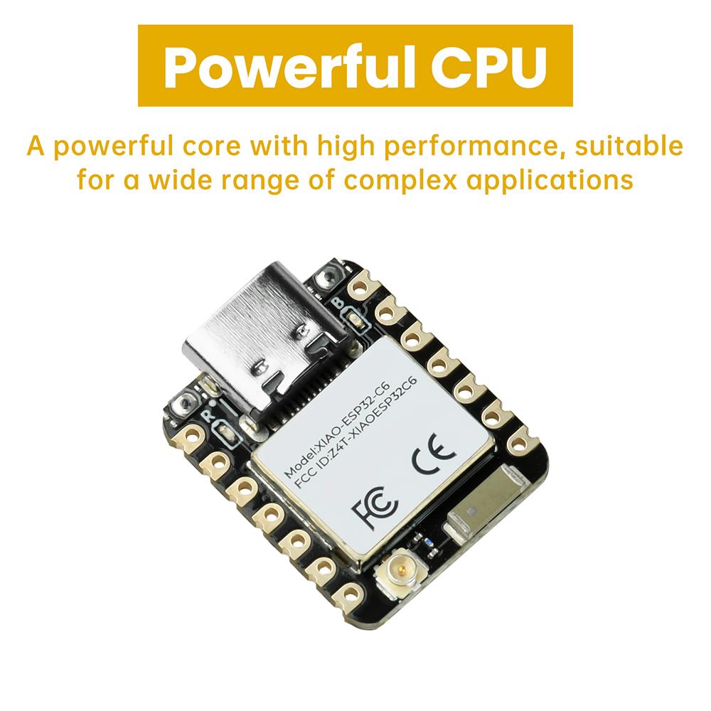 ESP32-C6 WiFi BT Development Board XIAO Seedstudio Suitable for Zigbee Smart Home IoT Type C Interface