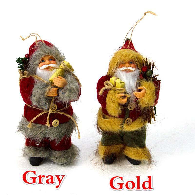 Christmas Ornaments Santa Claus Plush Doll Christmas Tree Pendant