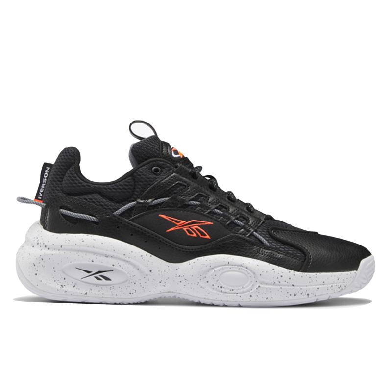 Reebok Solution Mid Black Orange Flare Unisex Sneakers Core-Black Footwear-White HR0514