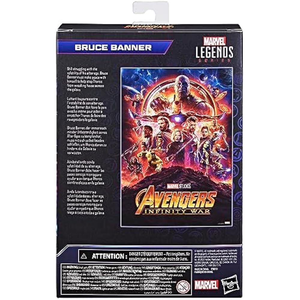 Avengers Marvel Hasbro Marvel Legends Series Bruce Banner, Avengers Infinity War 6" Size Action F...