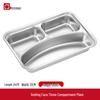 LIJIA FITMENT Partitioned Stainless Steel Bento Box & Meal Tray