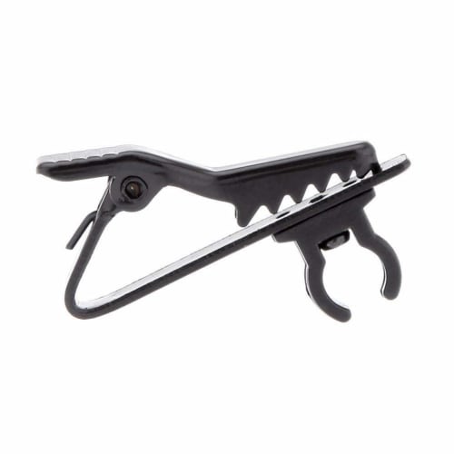 Microphone Clip, Tie Clip-Style, C-Shaped Holder for Lapel Microphones, Securely Clamps and Prevents Falling (C-Shaped Inner Diameter 6.35mm)