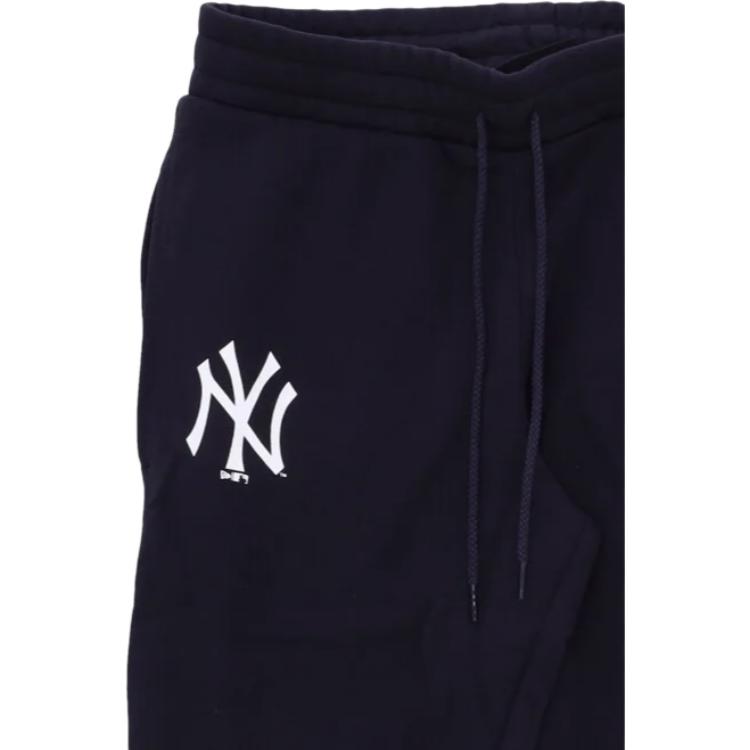 New Era MLB New York Yankees Basic Comfortable Simple Cuffed Casual Pants Men bottoms Navy-Blue White 60348309