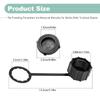 Pack of 2 ATV Sprayer Drain Plugs Secure Closure Tether Included Lawn Garden Sprayer Maintenance Accessories