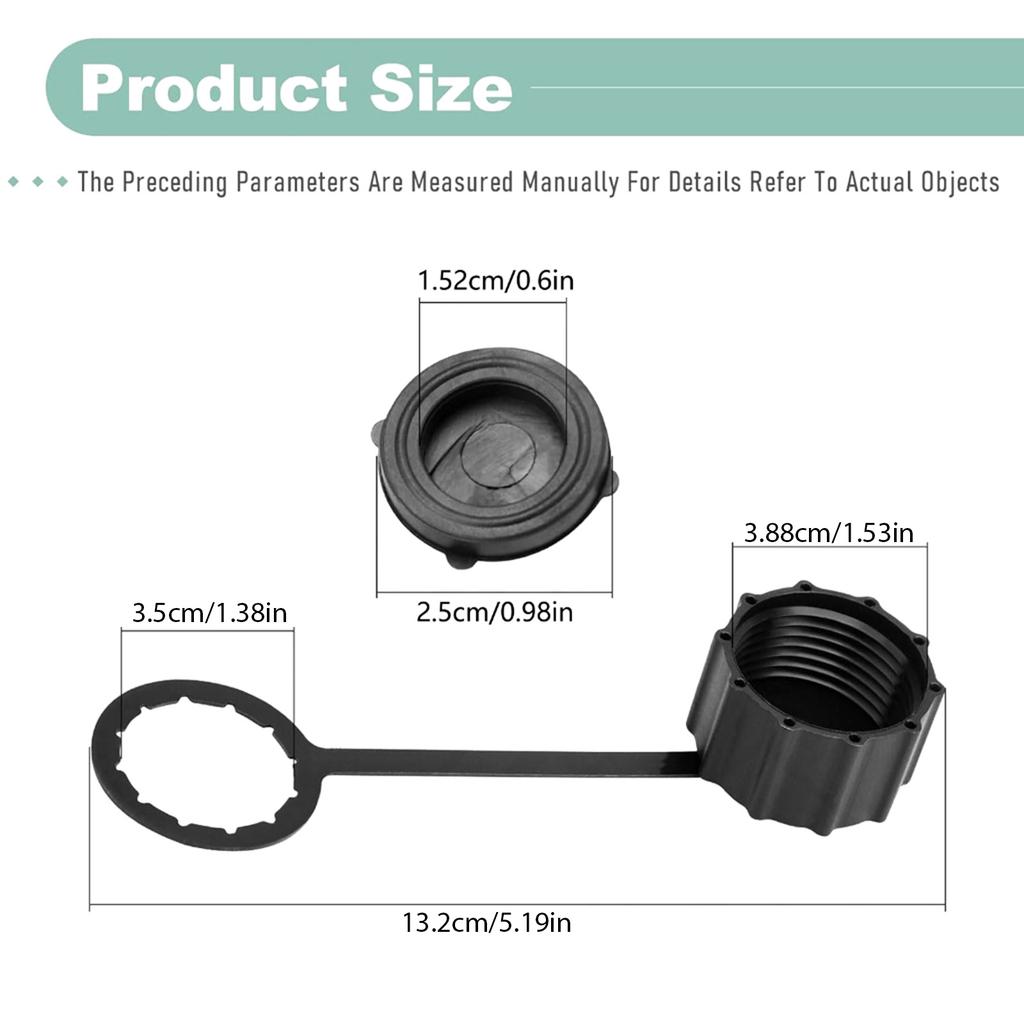 Pack of 2 ATV Sprayer Drain Plugs Secure Closure Tether Included Lawn Garden Sprayer Maintenance Accessories