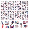 24 Sheets Independence Day Decorative Sticker Waterproof Sticker For Notebook Luggage Gift Packaging Decoration