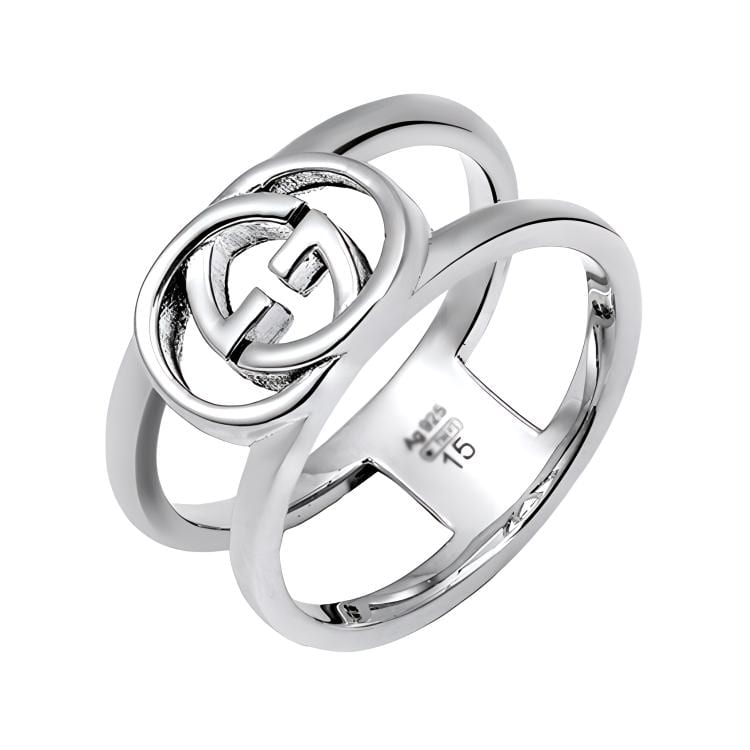 Gucci 2000-2015 Sterling Interlocking G ring YBC295716001