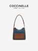Coccinelle Damska Luksusowa Jeansowa Torba Na Ramię Crossbody Tote