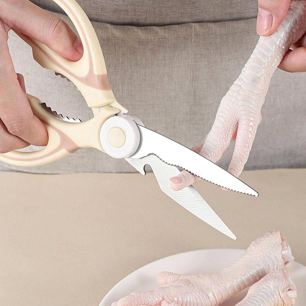 Multifunctional Kitchen Scissors with Protective Cover for Cutting and Food Prep