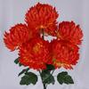 7-Head Chrysanthemum Artificial Silk Flower for Memorial and Cemetery Display During Tomb Sweeping Day.