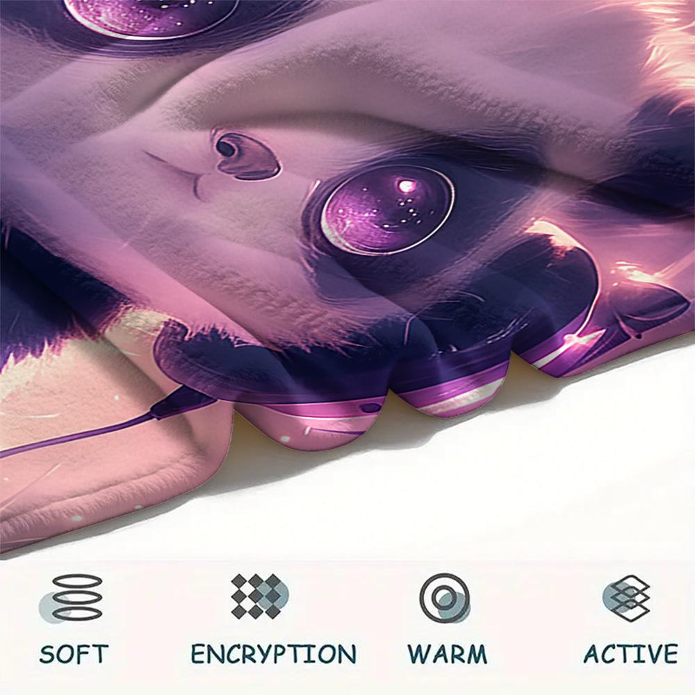 Panda Print Flannel Blanket, High quality Comfortable for All Seasons, Home Decor, Warmth and Comfort, Perfect for Christmas Gifts