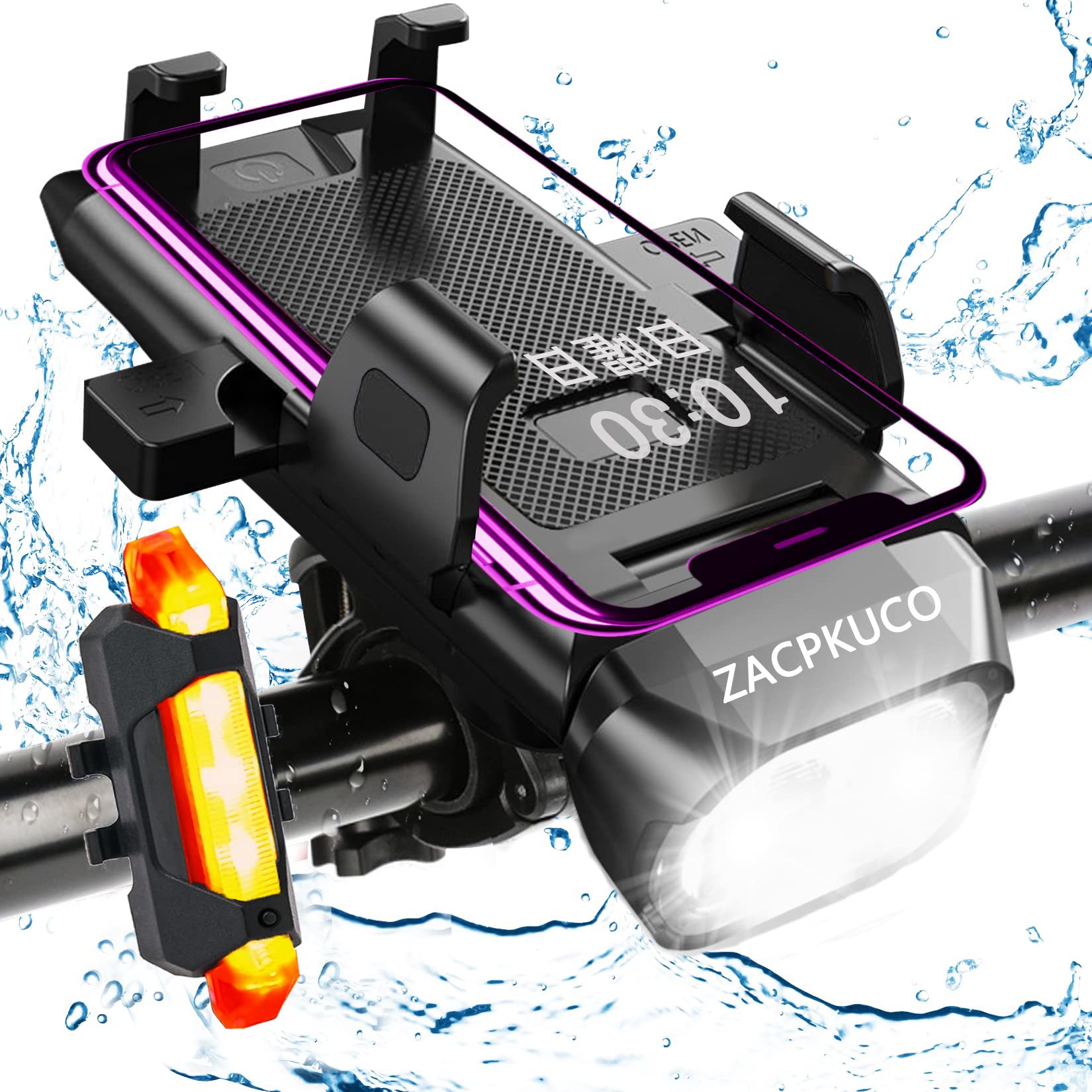 

Bicycle Bicycle 3600mAH High High 1000 Multifunctional Bike Phone 3 Lighting Compatible with Inch Strong Easy Japanese Instructions Light, Headlight,