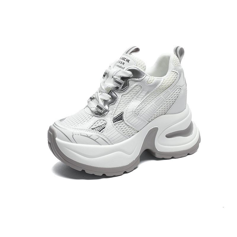 10 Inner Height Increase Dad Shoes Women's Spring New Small Muffin Thick-soled Versatile Sports Shoes Tide