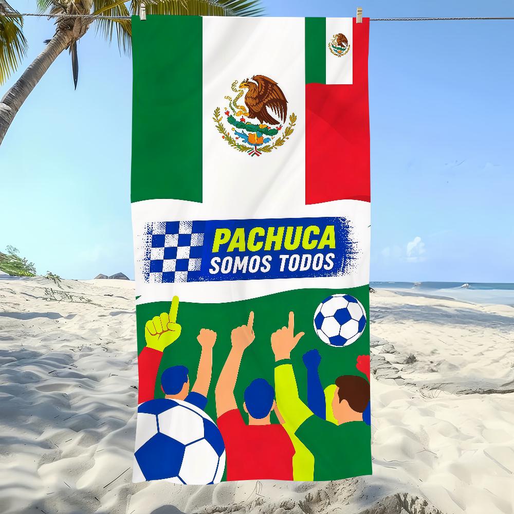 Mexican Fans Towel Beach Oversized Soft Ultra Absorbent Quick Drying Large Pool Travel Camping Bathroom
