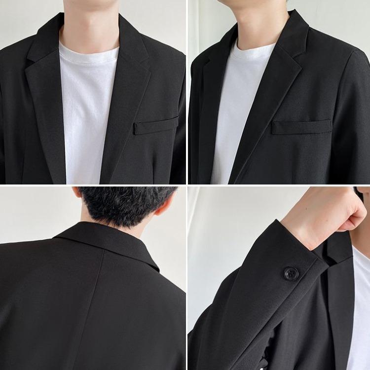 Completo casual da uomo stile coreano vestibilità ampia primavera autunno giacca leggera bella fresca