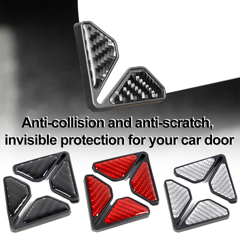 Universal Car Door Anti-collision Stickers Carbon Fiber Door Corner Anti-scratch Protection Paint Surface Guard Thicken Sticker