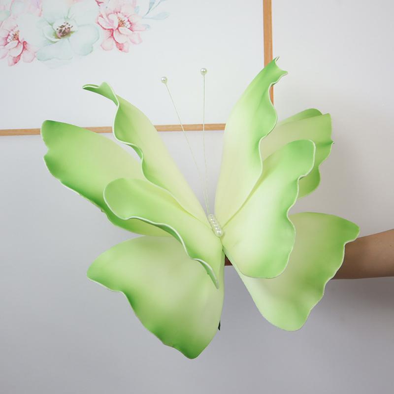 50Cm Giant Crepe Paper Butterfly Gradient Artificial Simulated Fake Butterfly Window Display Garden Decorations 3D Pe Butterfly