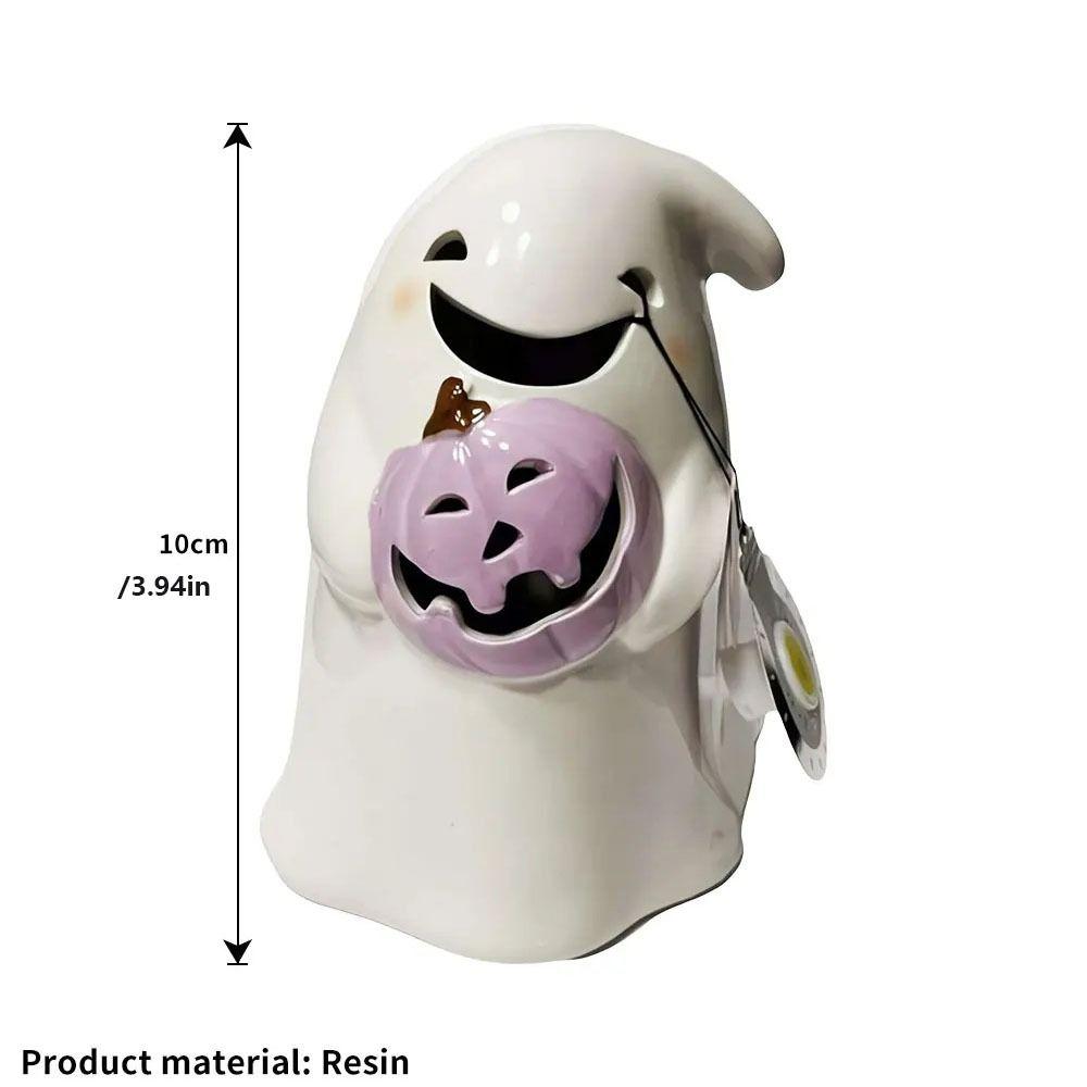 Holding Pumpkin Spooky Figure Prop Ornament Resin Halloween Sculpture  Indoor