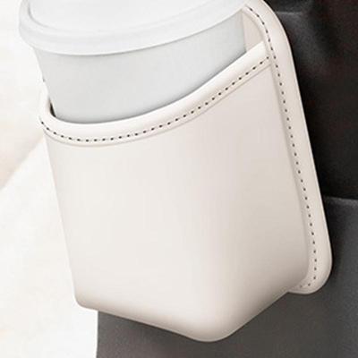 Back Seat Cup Holders PU Back Seat Organizer Spill-Proof Wear Resistant Multifunctional Vehicle Storage For Water Bottle