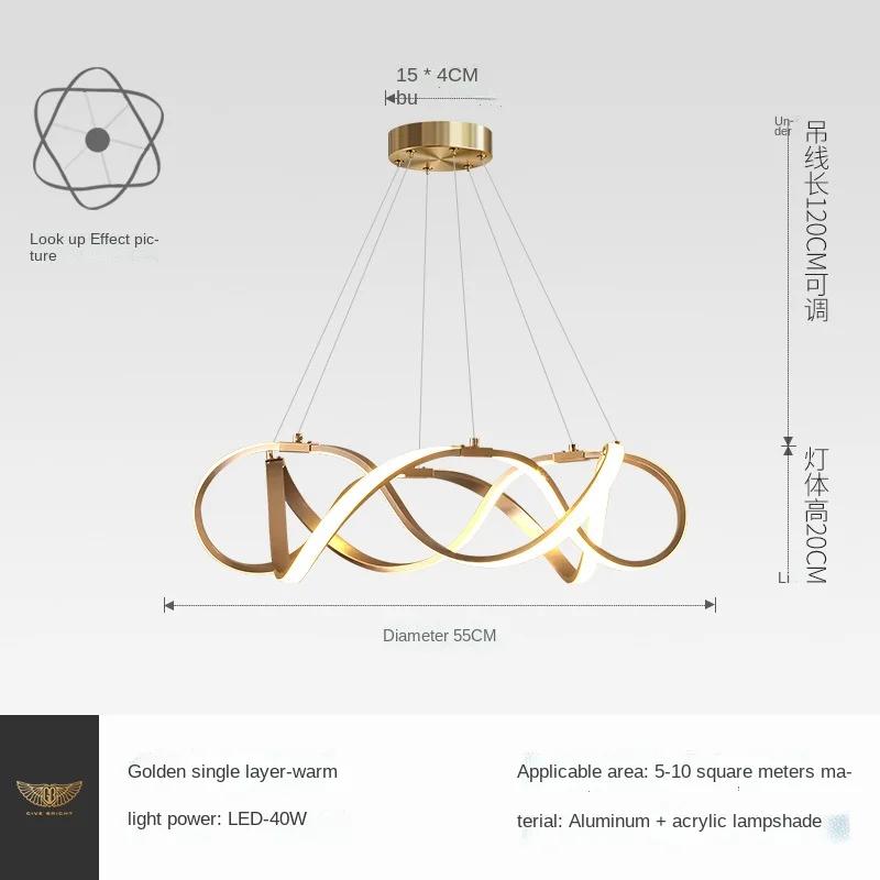 Lustres LED Ceiling Chandelier light lamp For Living Room Bedroom modern LED Large Chandelier Lighting Fixtures AC85-260V Gold