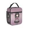 S-Santoro G-Gorjuss Insulated Lunch Bags High Capacity Kawaii Cartoon Reusable Cooler Bag Tote Lunch Box School Travel