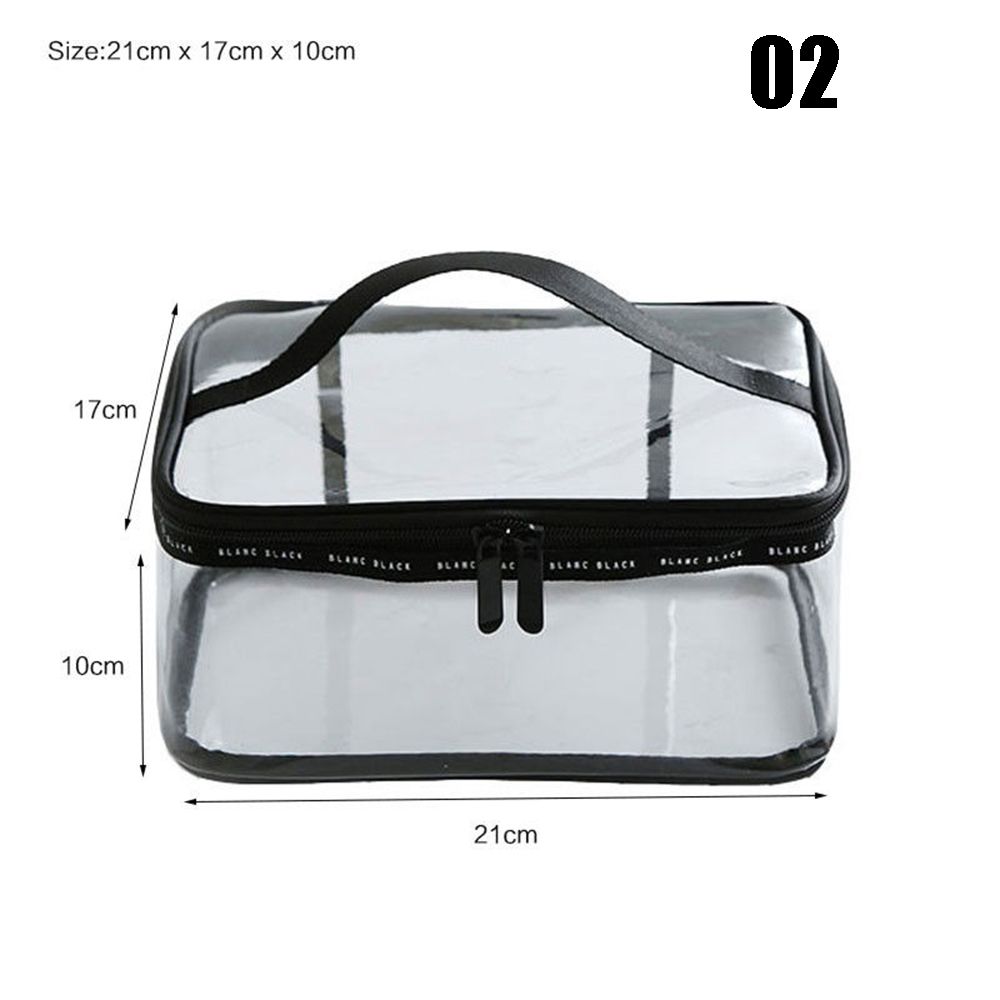 Clear Portable Waterproof Travel Pouch PVC Toiletry Case Cosmetic Bag
