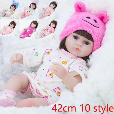 42 cm Oyuncak Tam Vücut Silikon Su Geçirmez Banyo Oyuncak Popüler Yeniden Doğmuş Yürümeye Başlayan Bebek Bebekler Bebe Bebek Yeniden Doğmuş Gerçekçi Yumuşak Dokunuş