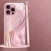 Pulver Kristall Treibsand Kurvenmuster Metallische Farbe Glas Handyhülle Für iPhone 17 16 15 14 13 12 Pro Max Plus 16E 17Air Hülle