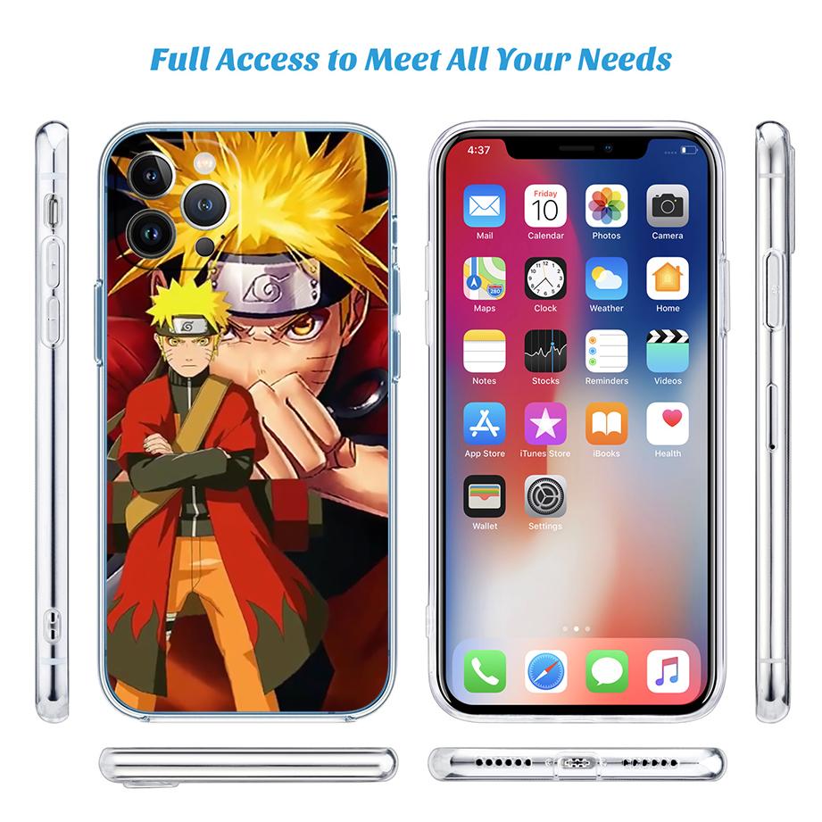 TR15 Naruto Transparent Phone Case for Motorola Moto Edge 20 30 40 50 S30 Fusion Ultra Pro Neo Lite + G200 G23