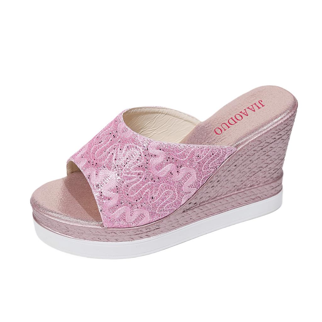 Summer Slippers Fashion High-end Women Shoes Fish Mouth Simple Elegant Sandals Thick Sole Classic Trend Versatile Designer Shoes