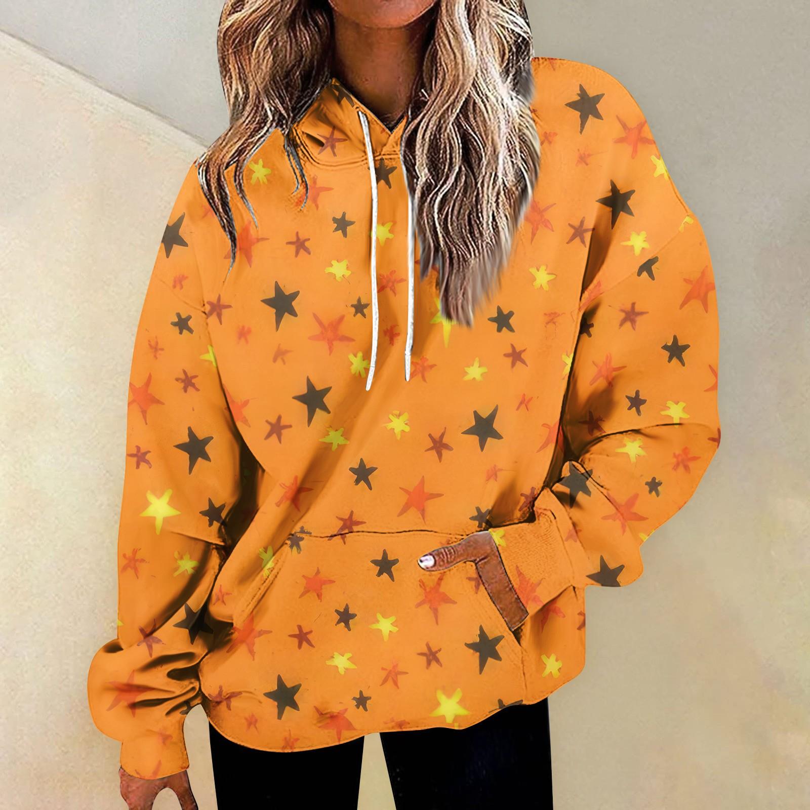 

Женская мода повседневная универсальная повседневная толстовка с рисунком повседневная толстовка с длинным рукавом с принтом XL жёлтый