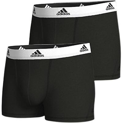 Letter Waist Design Elastic Comfortable Quick-Dry Sports Boxer Shorts 2-Pack Men Shorts Black 4A1M20